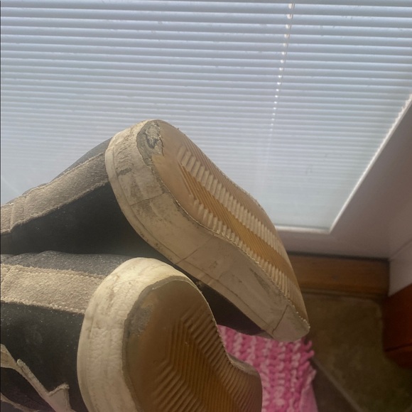 Golden Goose High-Top Sneakers in Black and Beige - Picture 5 of 7